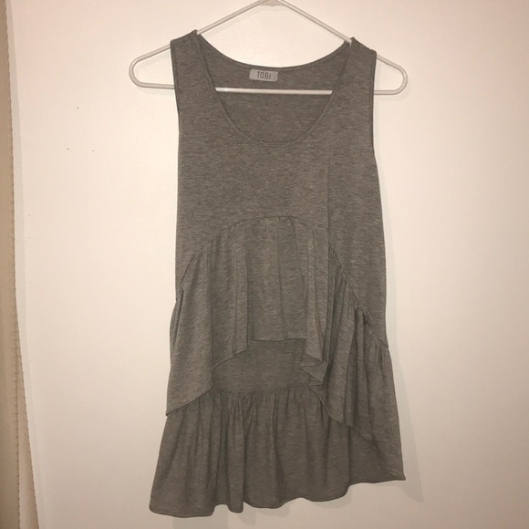 Tobi Tops - Grey Tobi crop tank top!